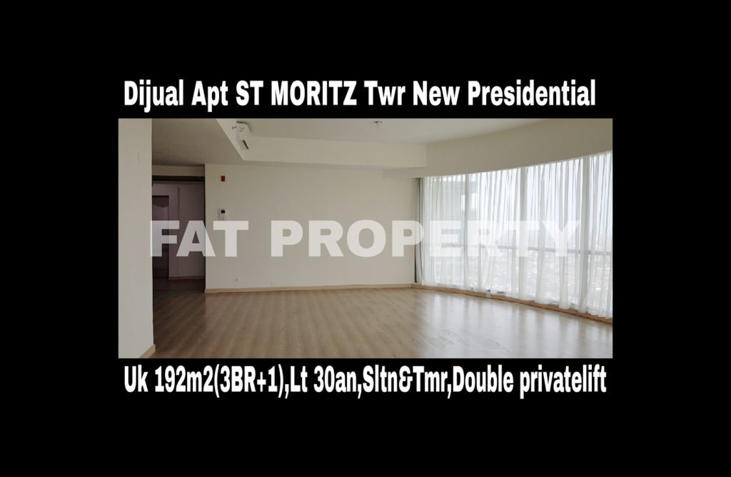Dijual cepat butuh cash Apartment ST MORITZ Tower terbaru dan terbaik,New Presidential Tower.
