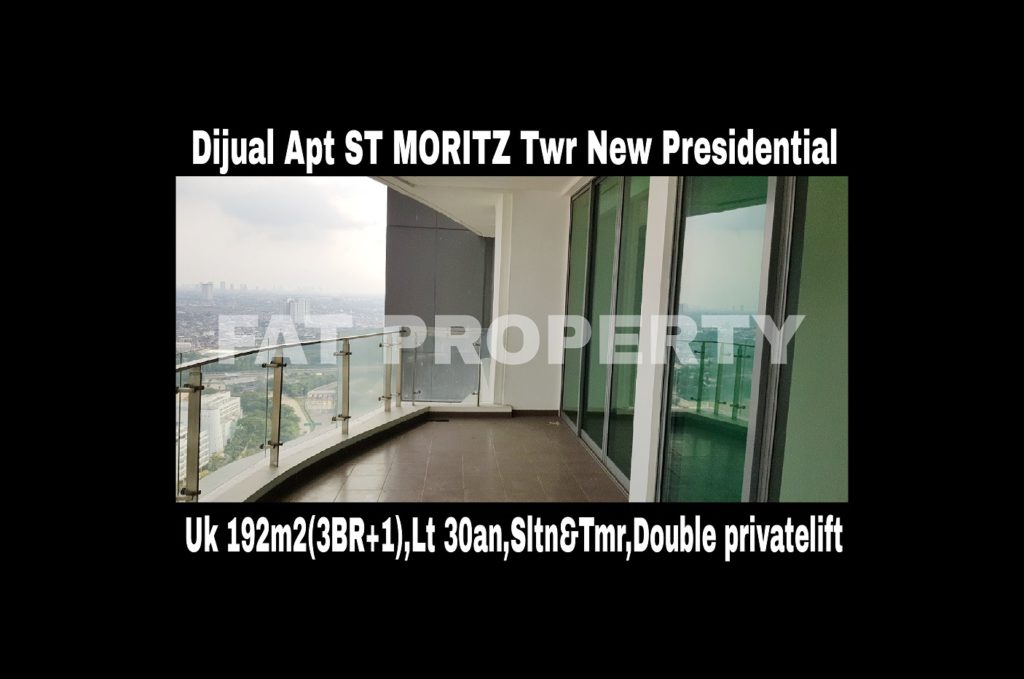 Dijual cepat butuh cash Apartment ST MORITZ Tower terbaru dan terbaik,New Presidential Tower.