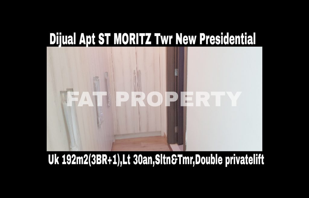 Dijual cepat butuh cash Apartment ST MORITZ Tower terbaru dan terbaik,New Presidential Tower.