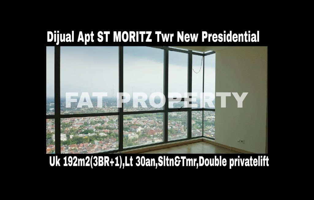 Dijual cepat butuh cash Apartment ST MORITZ Tower terbaru dan terbaik,New Presidential Tower.
