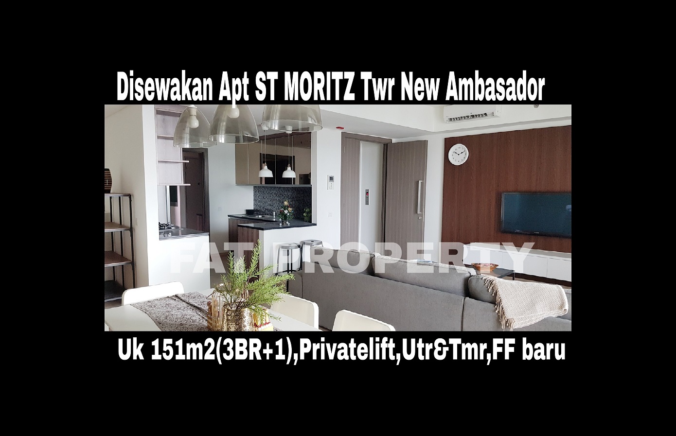 Unit Baru Disewakan Apartment ST MORITZ Tower New 