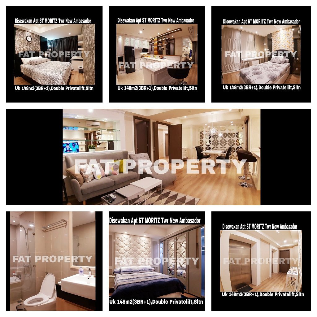 Disewakan Apartment ST MORITZ Tower New Ambasador, tower paling high end dan terbaru serta paling strategis di tengah2 mal
