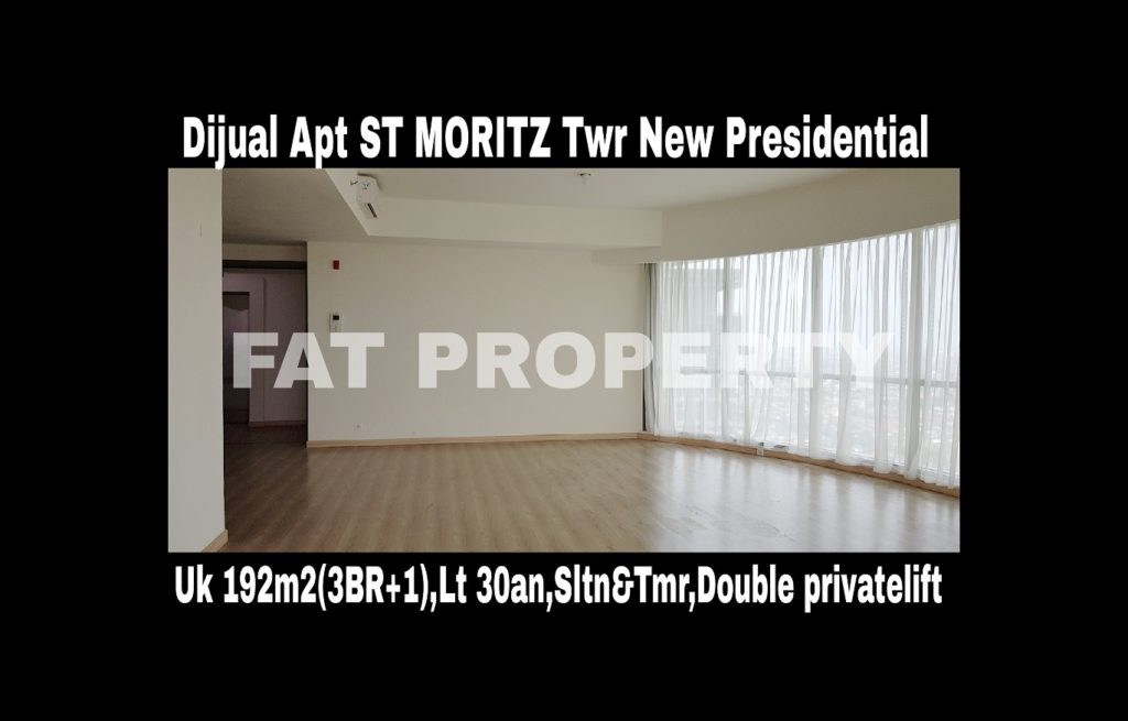 Dijual cepat butuh cash Apartment ST MORITZ Tower terbaru dan terbaik,New Presidential Tower.