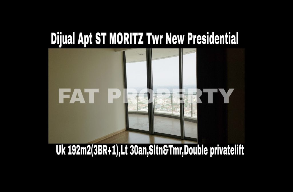 Dijual cepat butuh cash Apartment ST MORITZ Tower terbaru dan terbaik,New Presidential Tower.