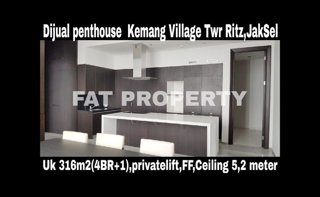 Dijual PENTHOUSE KEMANG VILLAGE, integrated development terlengkap di Jakarta Selatan.