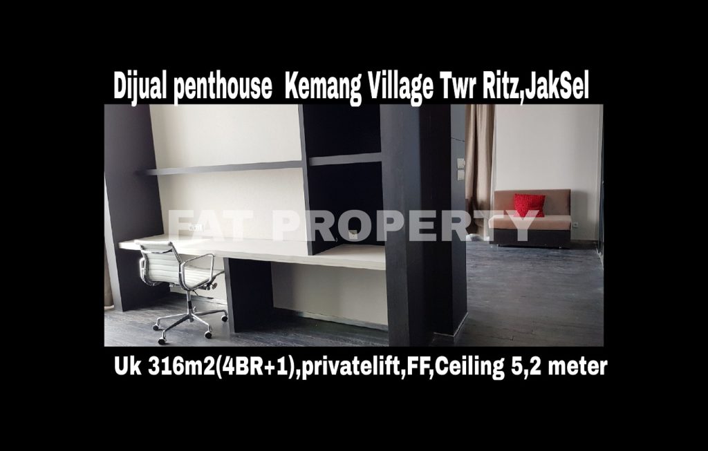 Dijual PENTHOUSE KEMANG VILLAGE, integrated development terlengkap di Jakarta Selatan.