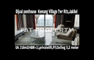 Dijual PENTHOUSE KEMANG VILLAGE, integrated development terlengkap di Jakarta Selatan.