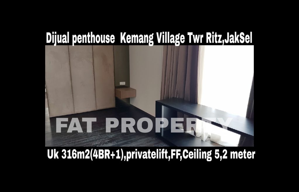 Dijual PENTHOUSE KEMANG VILLAGE, integrated development terlengkap di Jakarta Selatan.