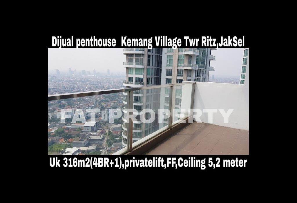 Dijual PENTHOUSE KEMANG VILLAGE, integrated development terlengkap di Jakarta Selatan.