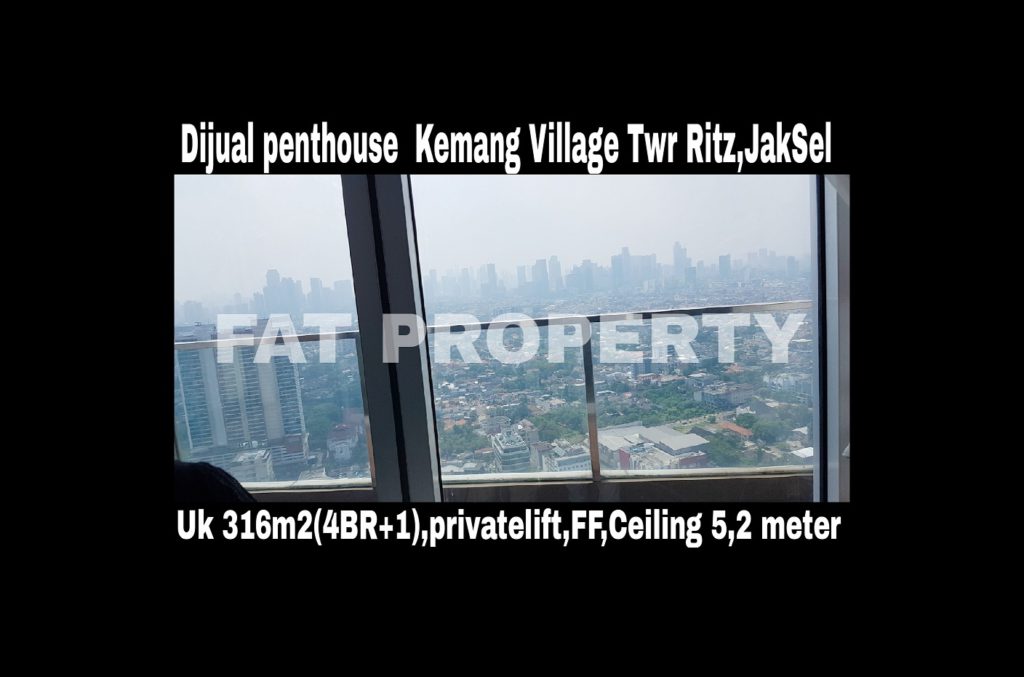 Dijual PENTHOUSE KEMANG VILLAGE, integrated development terlengkap di Jakarta Selatan.