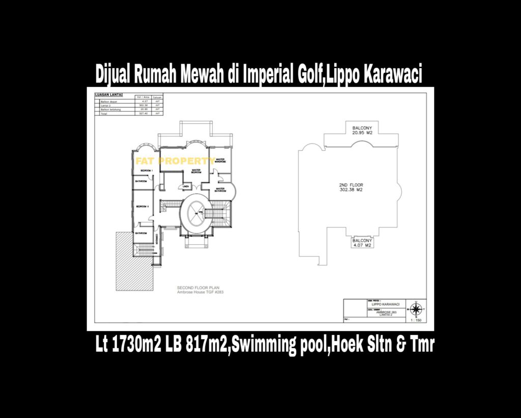 Dijual rumah mewah bagus dgn swimming pool di Taman Golf 283,Imperial Golf,Lippo Karawaci.