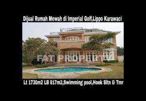 Dijual rumah mewah bagus dgn swimming pool di Taman Golf 283,Imperial Golf,Lippo Karawaci.