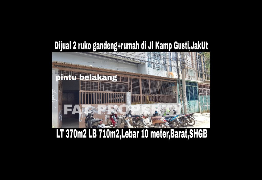 Dijual tempat usaha di Jl.Kampung Gusti,Pejagalan,Penjaringan,Jakarta Utara.