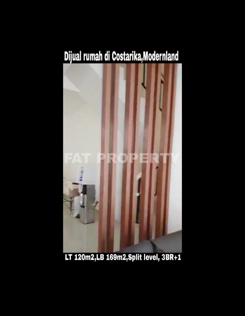 Dijual rumah di Cluster Costarica,Modernland blok CK.