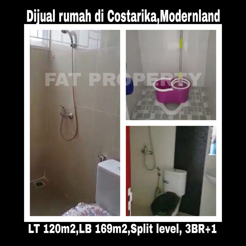 Dijual rumah di Cluster Costarica,Modernland blok CK.