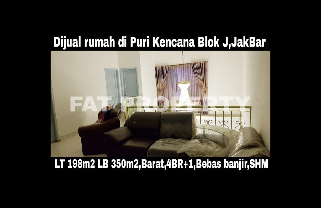 Dijual cepat butuh cash,rumah di Puri Kencana blok J,Belakang Gedung Kawan Lama,Jakarta Barat: