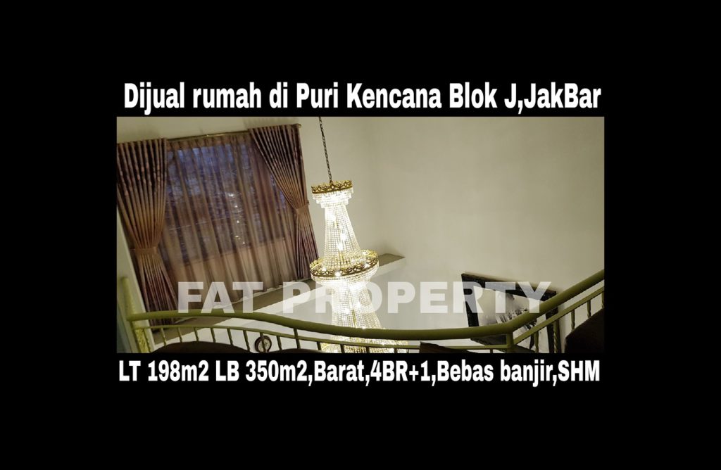 Dijual cepat butuh cash,rumah di Puri Kencana blok J,Belakang Gedung Kawan Lama,Jakarta Barat: