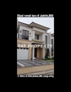 Dijual rumah baru di cluster paling premium dan ekslusif di BSD