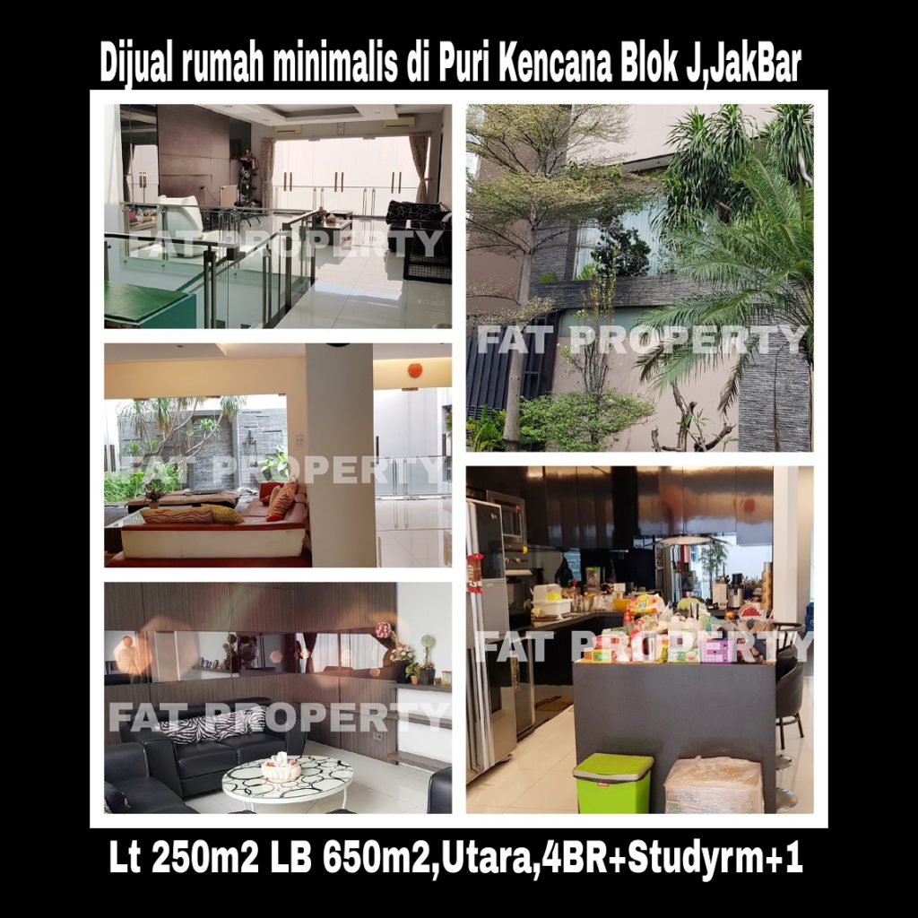 Dijual rumah mewah gaya minimalis di Puri Kencana blok J,Belakang Gedung Kawan Lama,Jakarta Barat