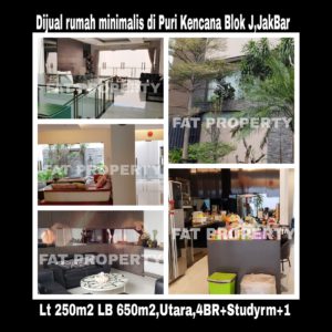 Dijual rumah mewah gaya minimalis di Puri Kencana blok J,Belakang Gedung Kawan Lama,Jakarta Barat