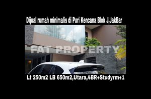 Dijual rumah mewah gaya minimalis di Puri Kencana blok J,Belakang Gedung Kawan Lama,Jakarta Barat