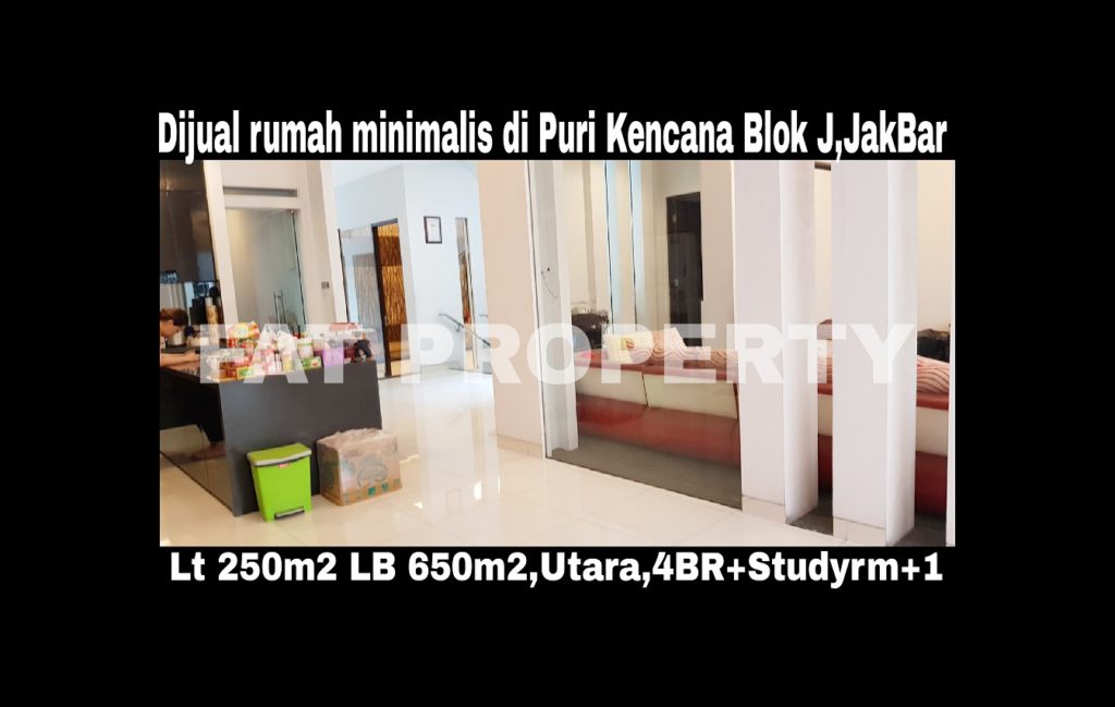 Dijual rumah mewah gaya minimalis di Puri Kencana blok J,Belakang Gedung Kawan Lama,Jakarta Barat