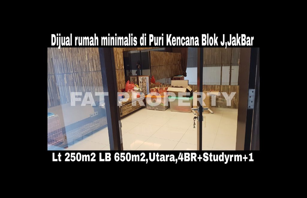 Dijual rumah mewah gaya minimalis di Puri Kencana blok J,Belakang Gedung Kawan Lama,Jakarta Barat