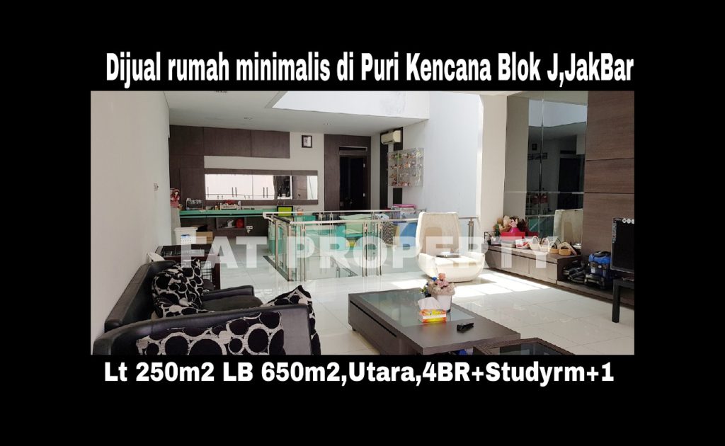 Dijual rumah mewah gaya minimalis di Puri Kencana blok J,Belakang Gedung Kawan Lama,Jakarta Barat