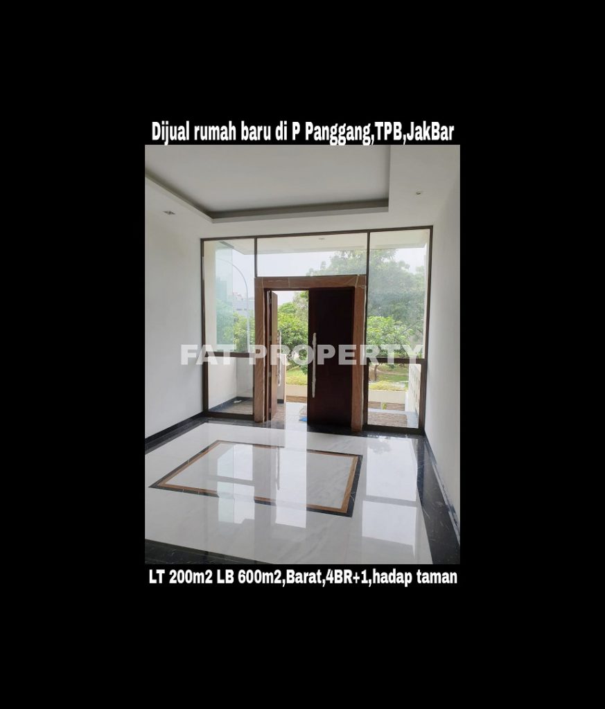 Dijual rumah baru mewah bagus hadap taman di Taman Permata Buana di cluster baru,Jl Pulau Panggang,Jakarta Barat