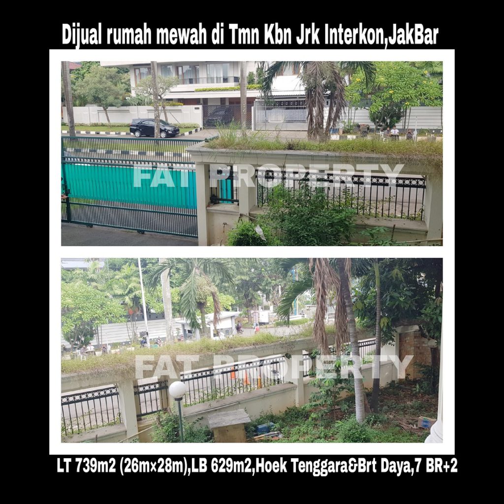 Dijual rumah mewah di perumahan elite orang kaya lama: Taman Kebon Jeruk Interkon Boulevard (samping Blok I),Jakarta Barat