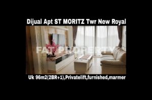 Dijual Apartment ST Moritz di Jl Puri Indah Jakarta Barat