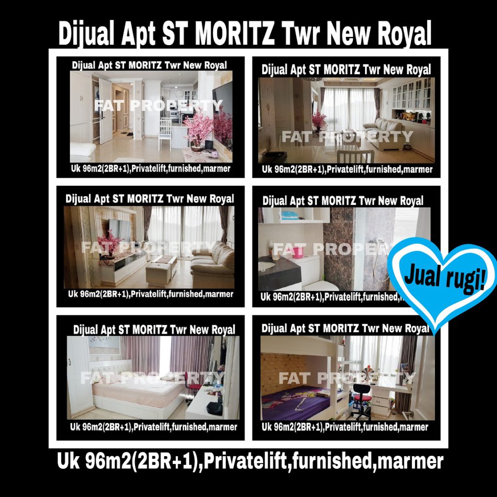 Dijual Apartment ST Moritz di Jl Puri Indah Jakarta Barat