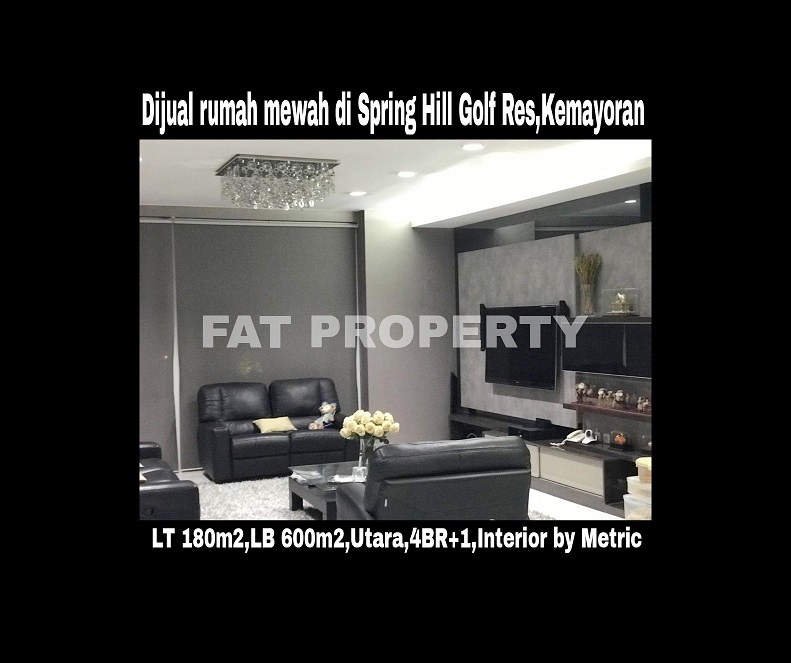 Dijual rumah mewah di Spring Hill Golf Residence,Kemayoran,Jakarta Pusat.