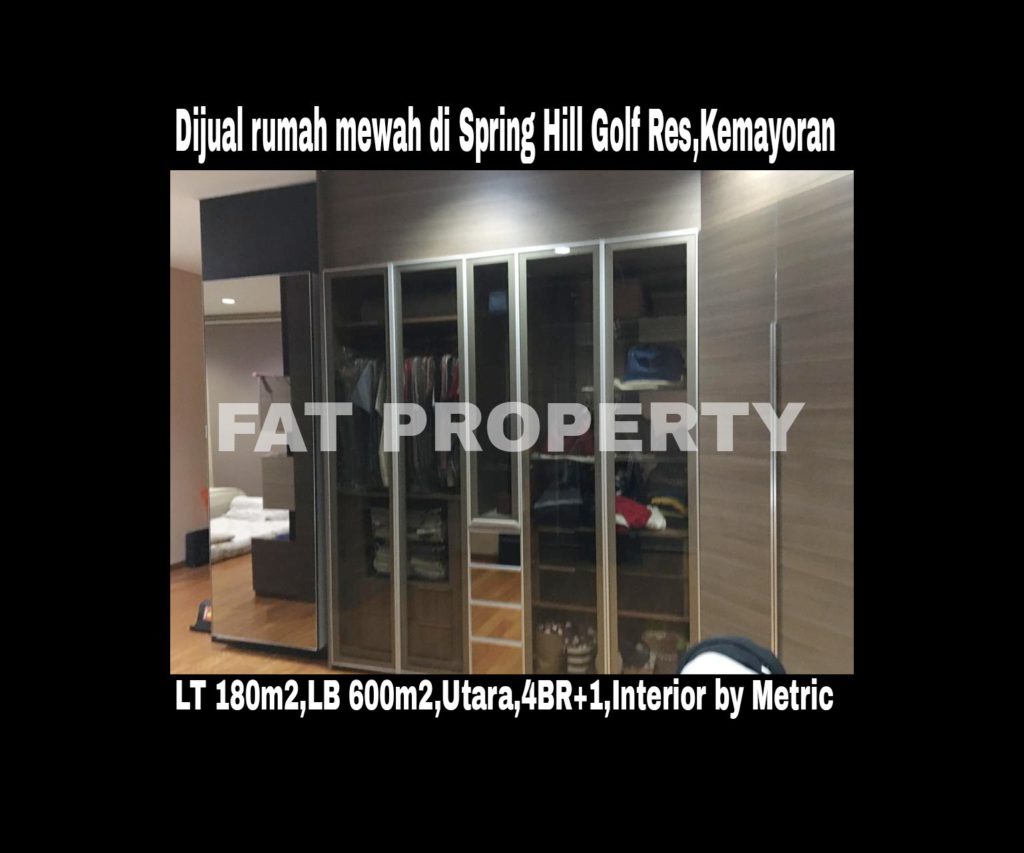 Dijual rumah mewah di Spring Hill Golf Residence,Kemayoran,Jakarta Pusat.