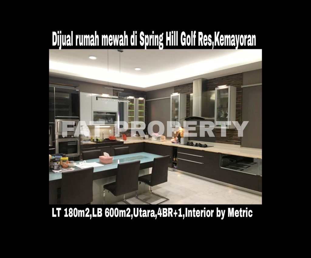 Dijual rumah mewah di Spring Hill Golf Residence,Kemayoran,Jakarta Pusat.