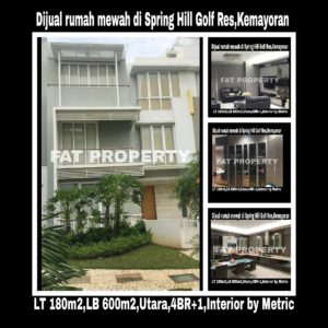 Dijual rumah mewah di Spring Hill Golf Residence,Kemayoran,Jakarta Pusat.