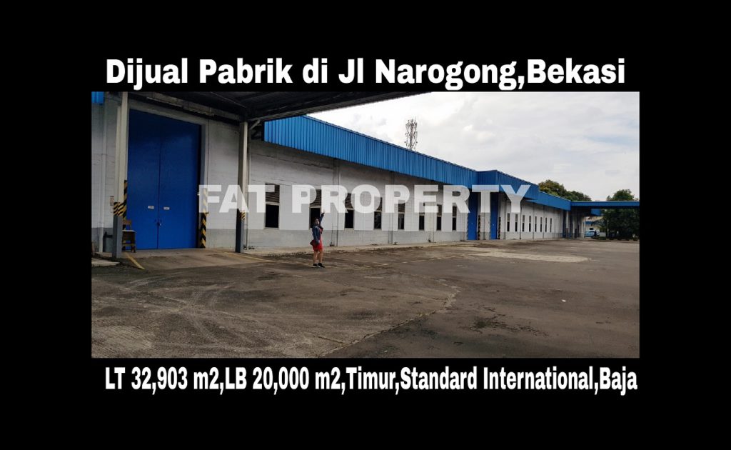 Dijual pabrik bagus di Narogong,Cikiwul,Bekasi