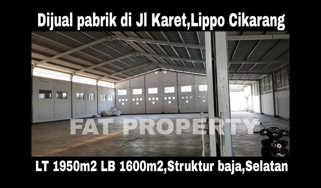 Dijual pabrik ex pabrik batik di Delta Silikon 2,Lippo Cikarang.