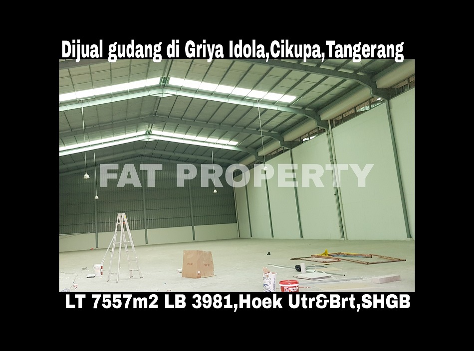 Dijual gudang bagus di Kompleks Pergudangan Griya Idola Industrial Park,Cikupa,Tangerang.