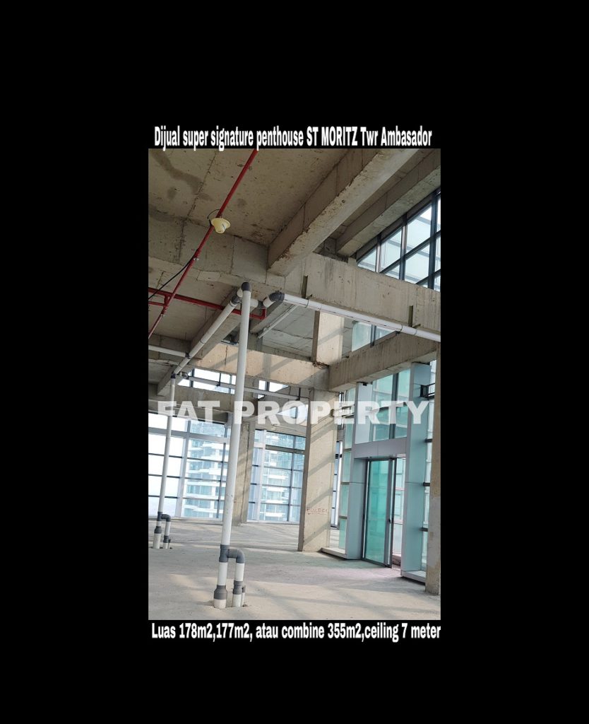 Dijual super signature penthouse di lantai tertinggi Apt ST MORITZ Tower Ambasador: