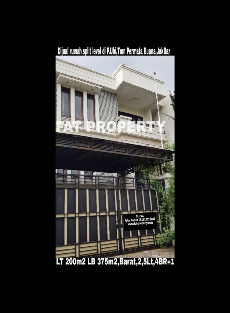 Dijual rumah mewah split level di Pulau Ubi Raya,Taman Permata Buana