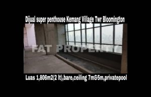 Dijual super signature penthouse di lantai tertinggi Apartement Kemang Village Tower Bloomington,tower terbaik & terbaru