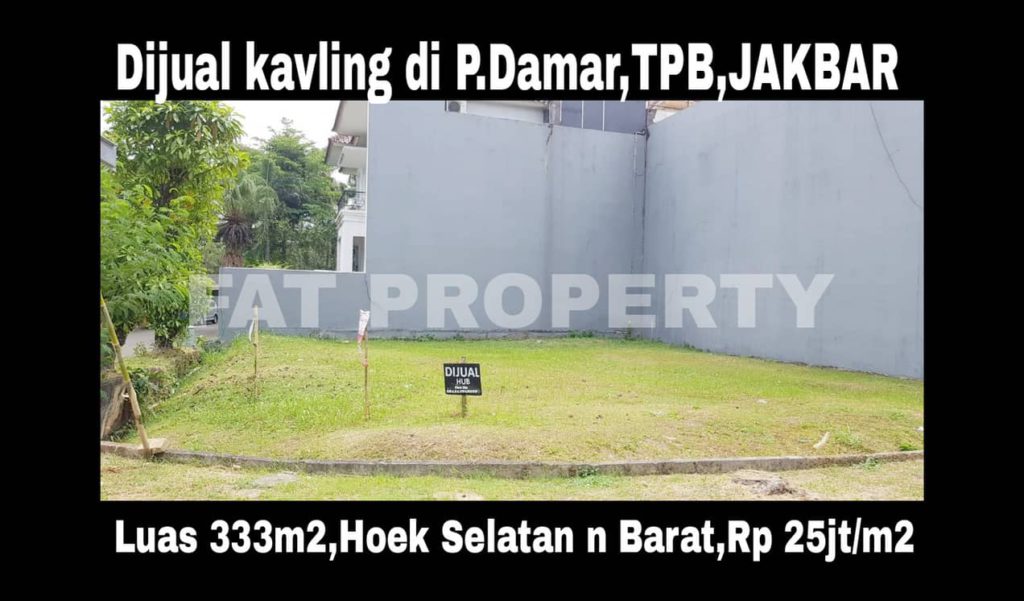 Dijual kavling bagus di perumahan elite sistem cluster yang sangat aman,di Taman Permata Buana, Jl Pulau Damar.