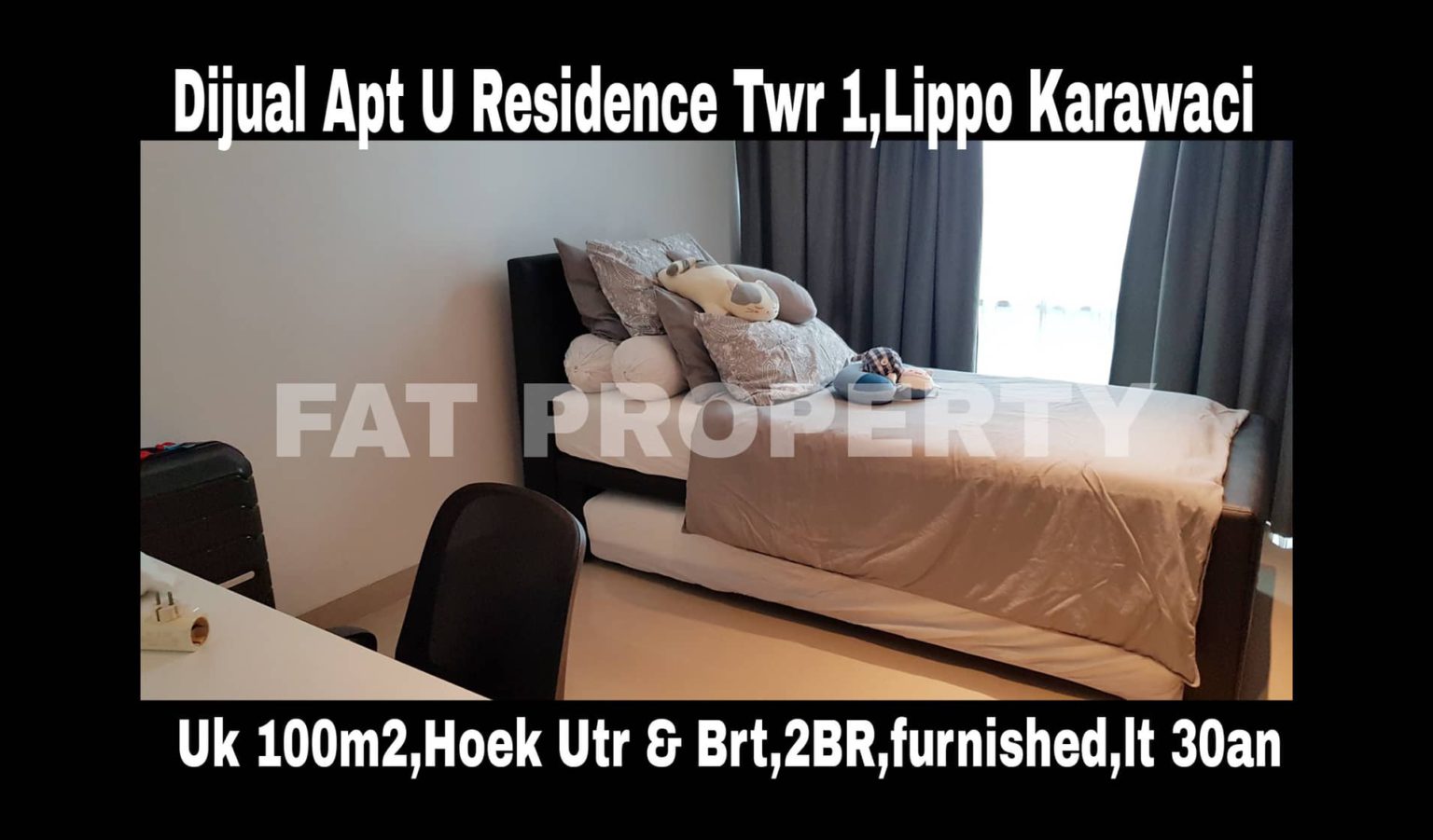 Dijual Cepat Apartment U Residence Tower 1 Ukuran 100 m2 