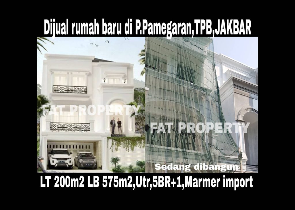 Dijual rumah di Taman Permata Buana,Jl Pulau Pamegaran,Jakarta Barat.