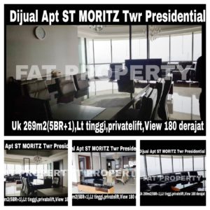 Dijual Apartment ST MORITZ Tower Presidential the best unit in the best tower