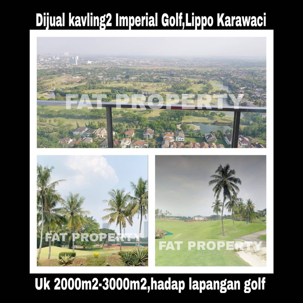 Dijual kavling2 hunian ekslusif di Imperial Golf,Lippo Karawaci.