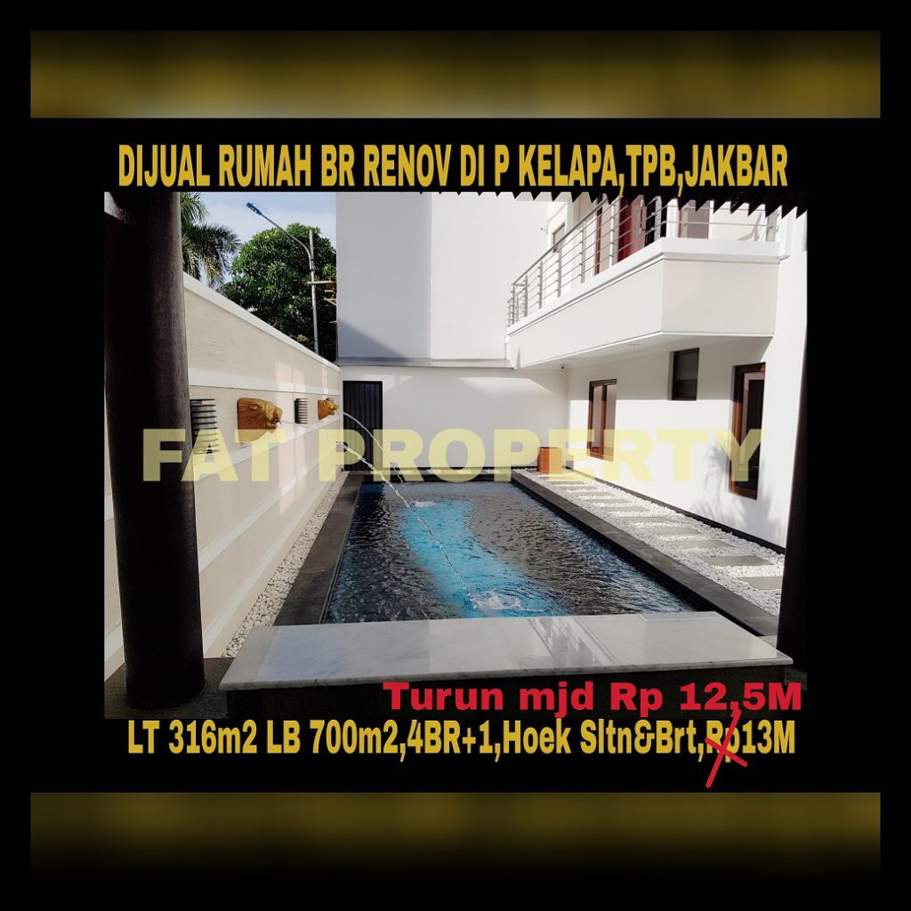 Dijual rumah mewah baru renov di Jl.Pulau Kelapa,Taman Permata Buana,samping Puri Indah,Jakarta Barat.