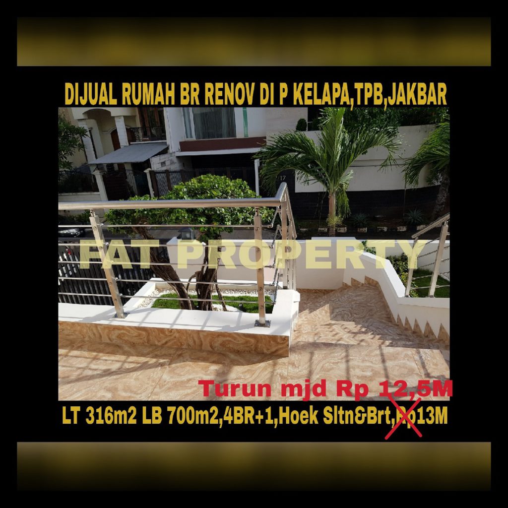 Dijual rumah mewah baru renov di Jl.Pulau Kelapa,Taman Permata Buana,samping Puri Indah,Jakarta Barat.