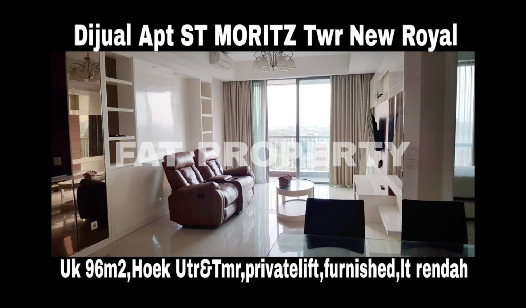 Dijual Apartment ST Moritz di Jl Puri Indah Jakarta Barat.